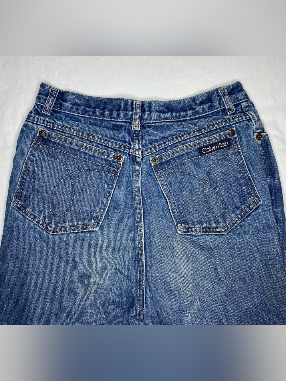 Vintage 1980's Calvin Klein Jeans High Rise Size 12 Made in the USA 100% Cotton